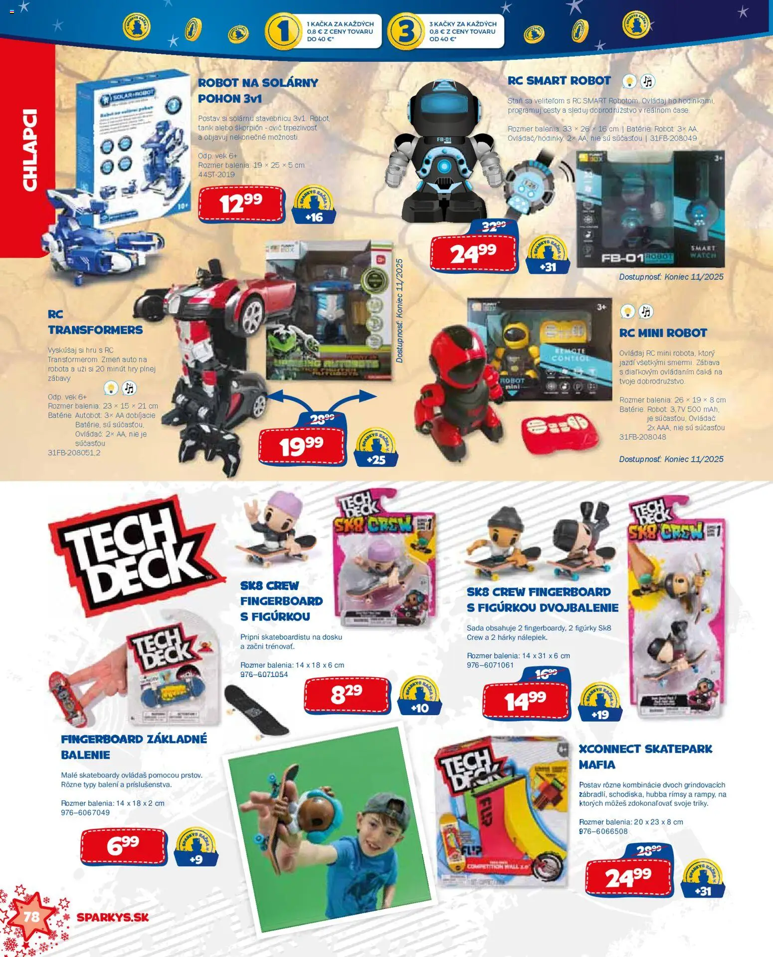 Nové ALLTOYS akcie – leták je platný od 19.11.2025 | Strana: 78 | Produkty: Watch, Stan, Kačka