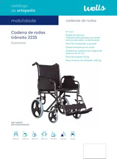 Pré-visualização Well’s Catálogo de Ortopedia válido de 12.02.2024 | Página: 11 | Produtos: Cadeira
