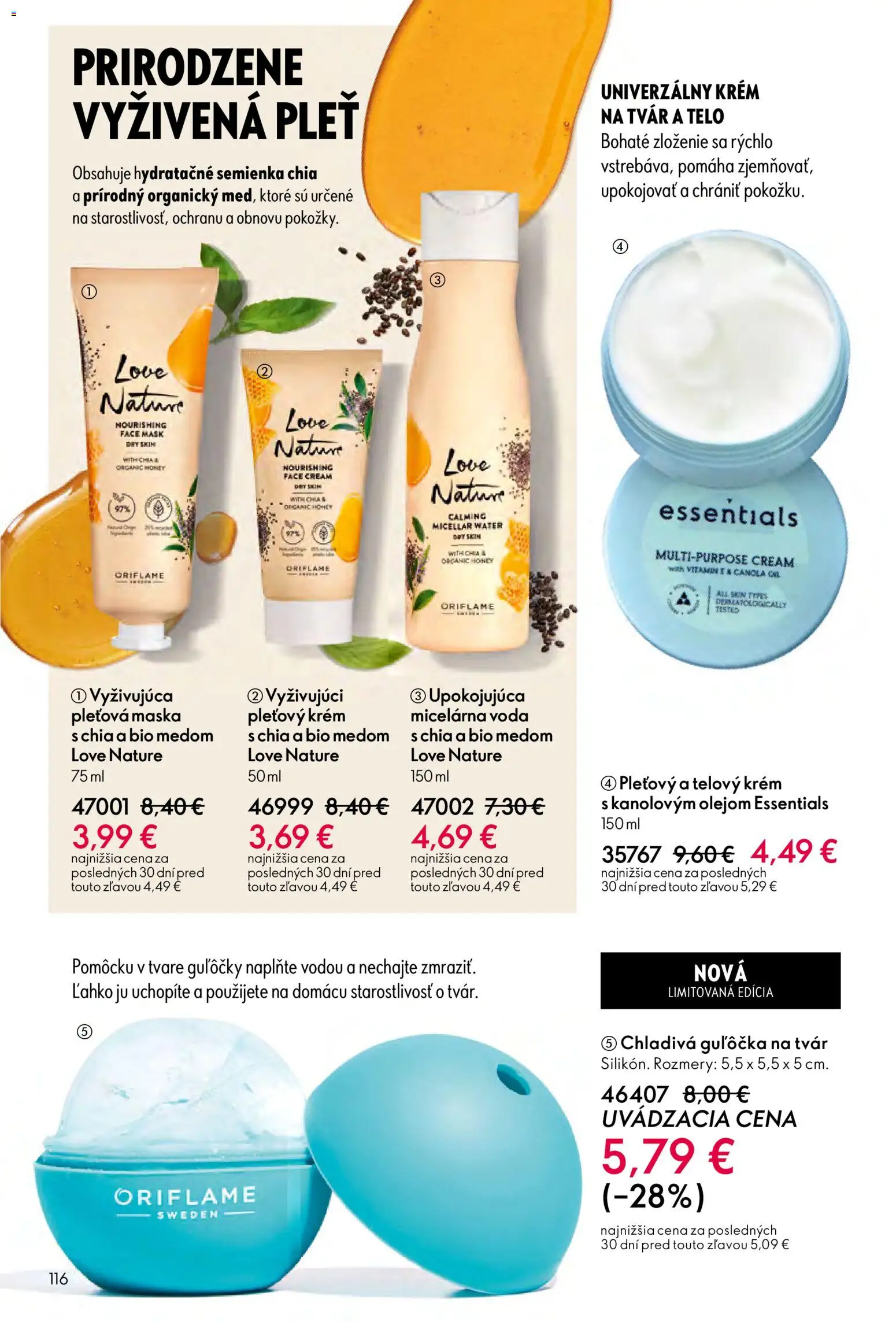 Nové Oriflame akcie – leták je platný od 12.11.2025 | Strana: 116 | Produkty: Maska, Telový krém, Krém, Voda