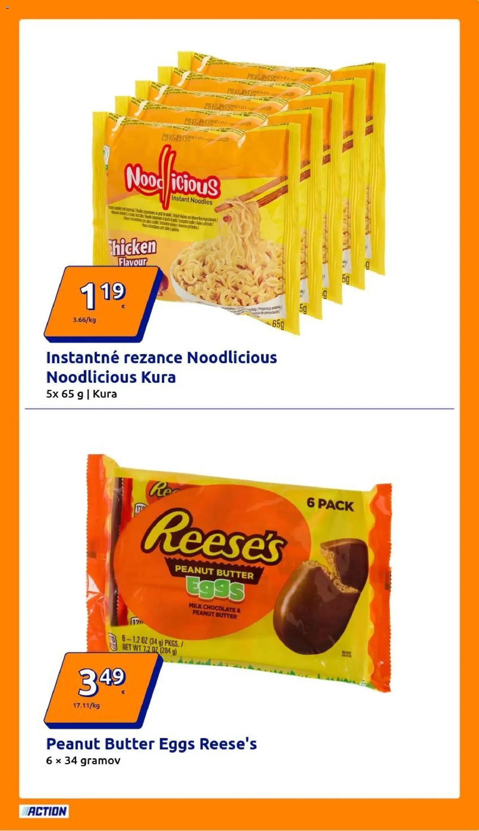 Nové Action akcie – leták je platný od 18.02.2026 | Strana: 11 | Produkty: Rezance