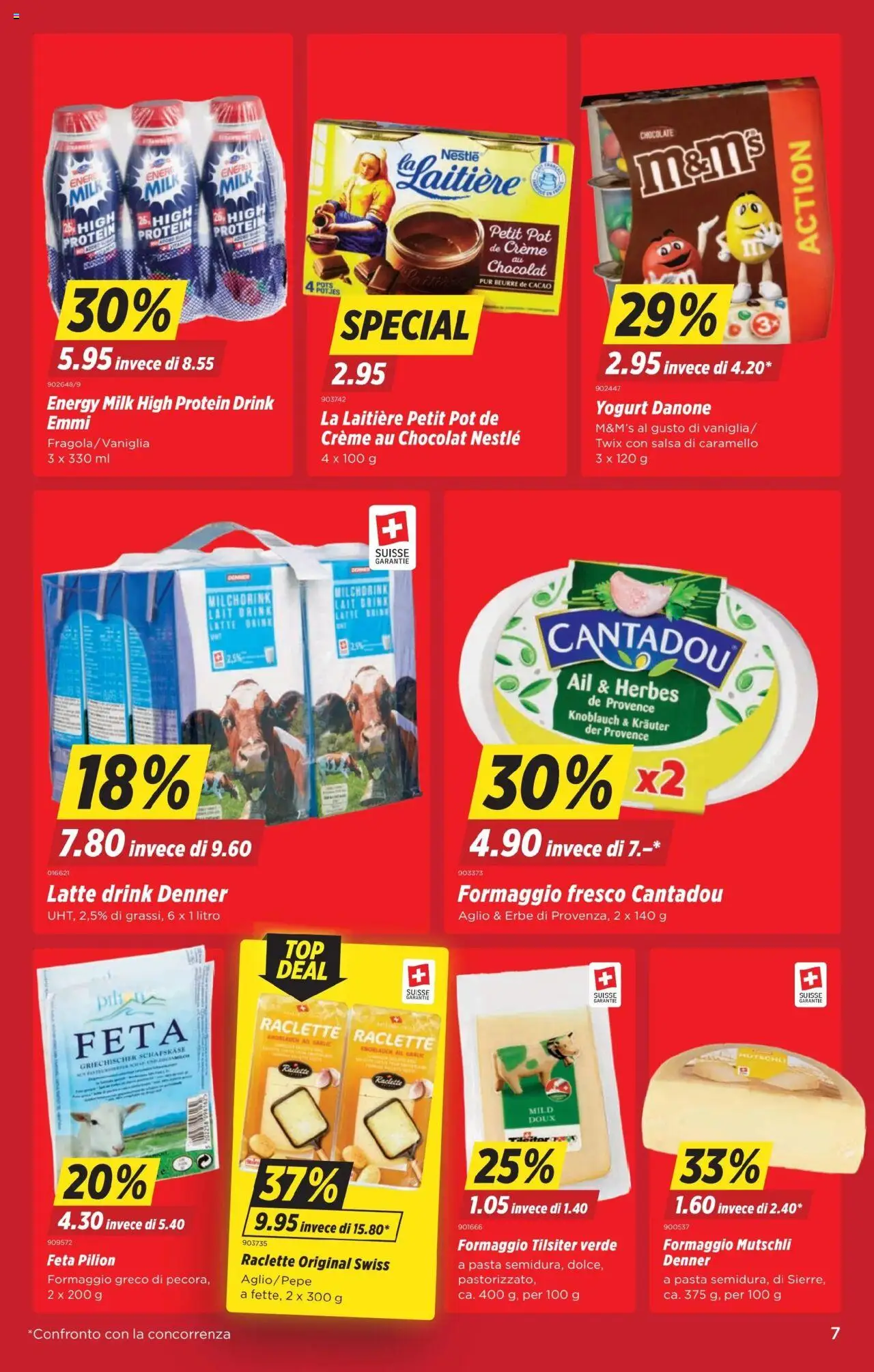 Denner Aktionen IT – gültig ab 21.10.2025 | Seite: 7 | Produkte: Feta, Twix, Knoblauch, Raclette