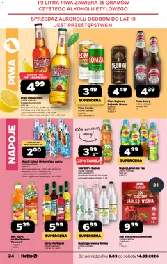 Pogląd oferty "Netto gazetka od poniedziałku spożywcza" - ważna od 09.03.2026 | Strona: 24