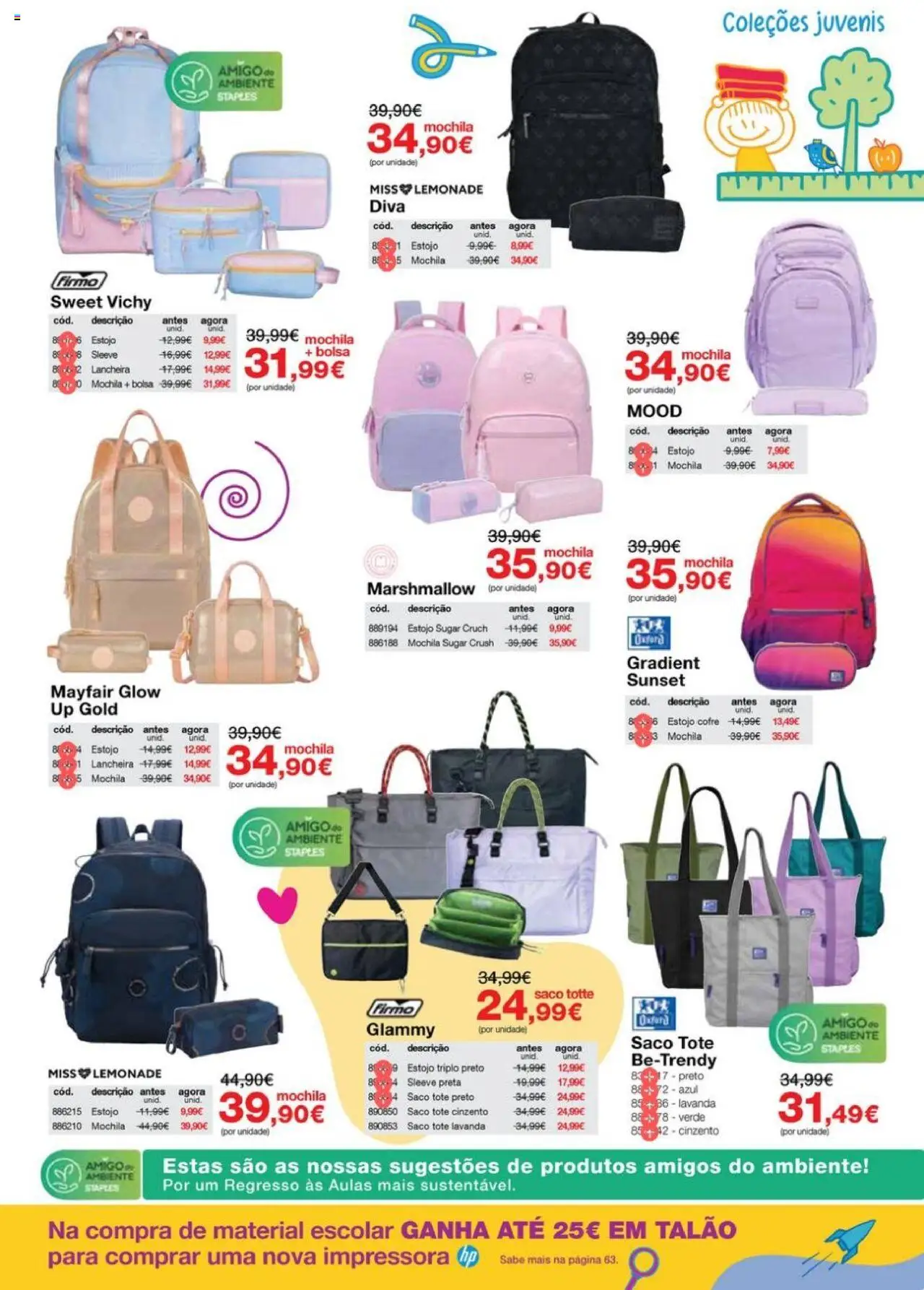 Staples - Folheto Regresso às Aulas 2025 │ válido de 18.08.2025 | Página: 11 | Produtos: Mochila, Impressora, Bolsa