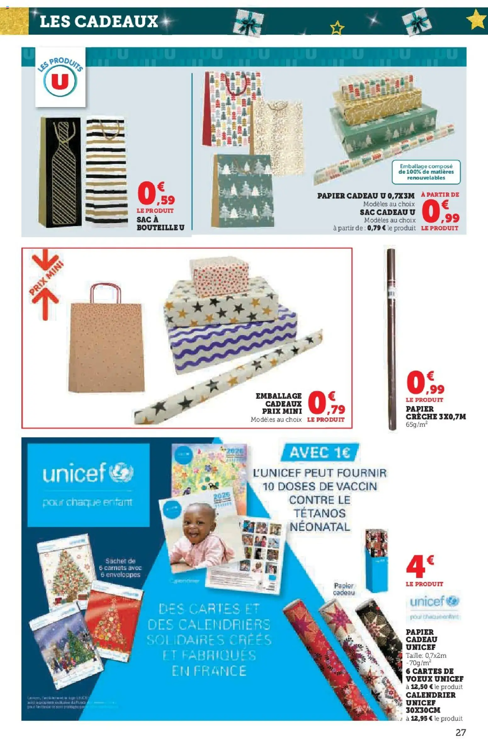 {H1} | Page: 27 | Produits: Carnets, Sac, Calendrier, Papier cadeau