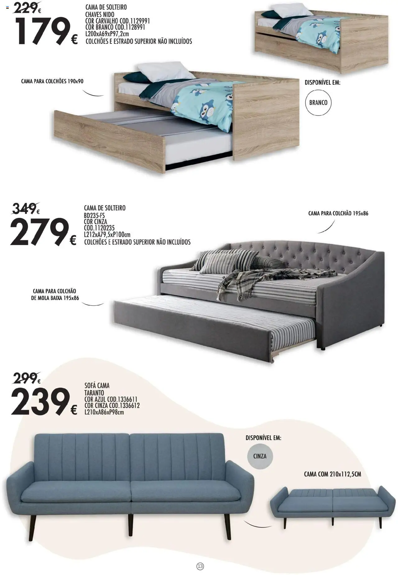 JOM folheto │ válido de 18.08.2025 | Página: 13 | Produtos: Colchões, Cama, Colchão, Sofá