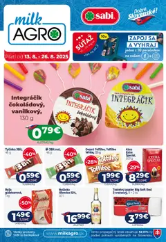 Milk Agro leták - náhľad platný od 13.08.2025
