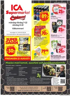 ICA Supermarket - Stockholm - Förhandsvisning av reklamblad från butik ICA Supermarket aktuell från 18.08.2025