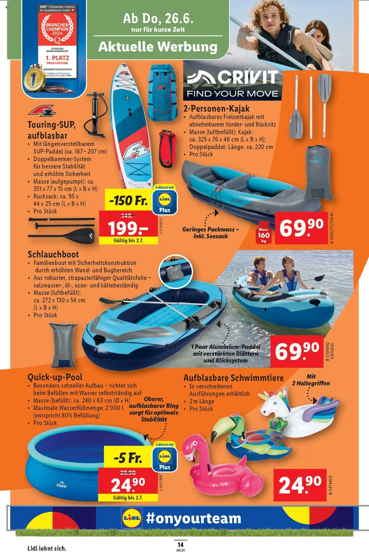 Lidl Aktionen ab 26.06.2025 | Seite: 20 | Produkte: Rucksack, Wasser