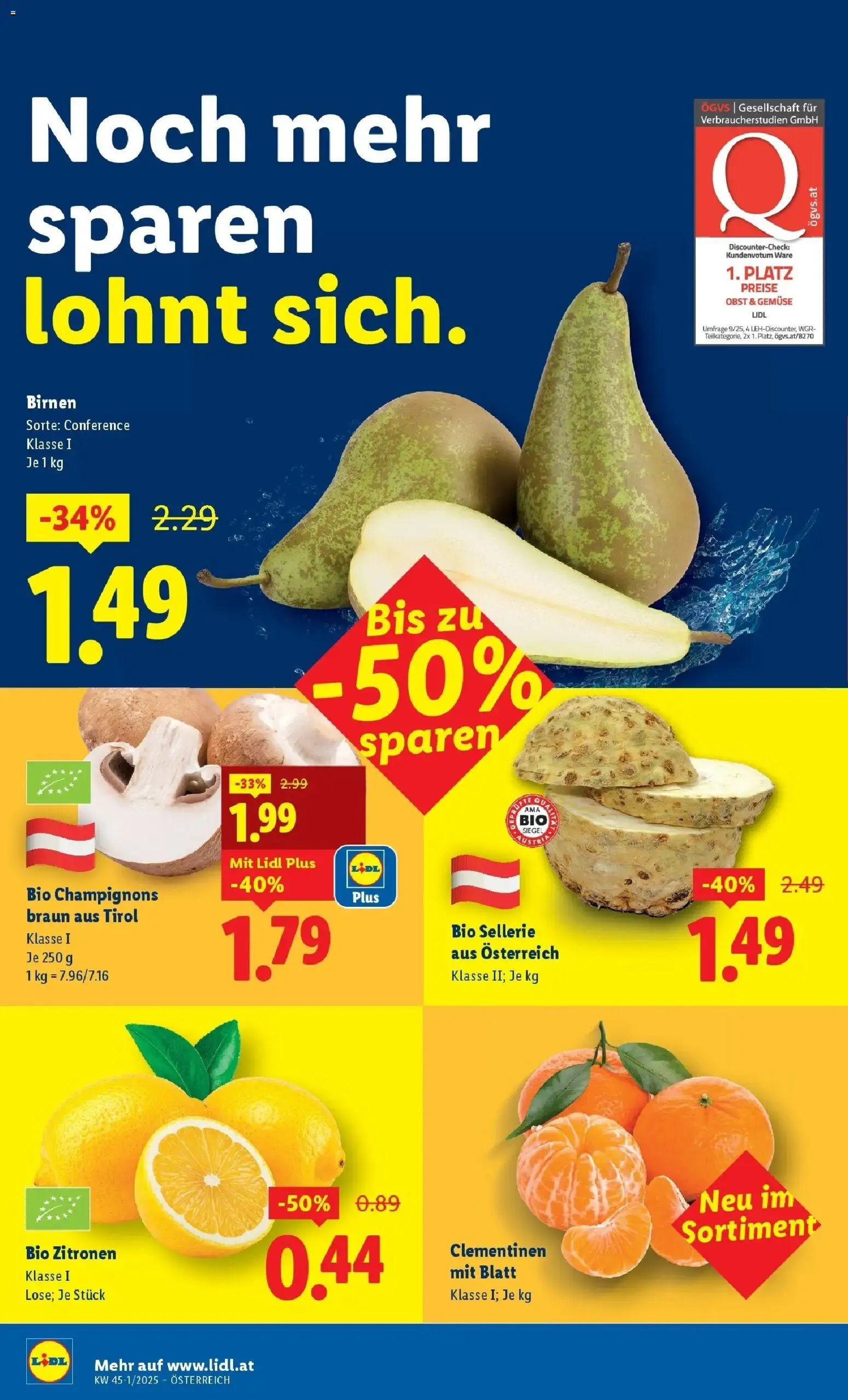 Lidl Flugblatt - Wien  gültig ab 30.10.2025 | Seite: 36 | Produkte: Gemüse, Obst