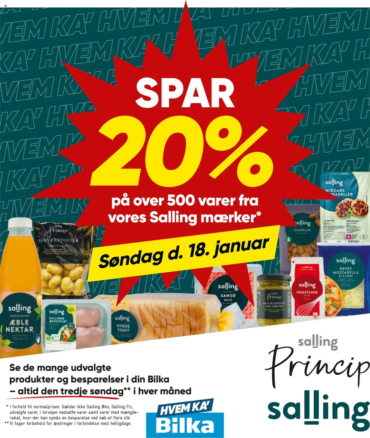 Bilka tilbudsavis – gyldig fra 16.01.2026 | Side: 9 | Produkter: Mandler, Mozzarella