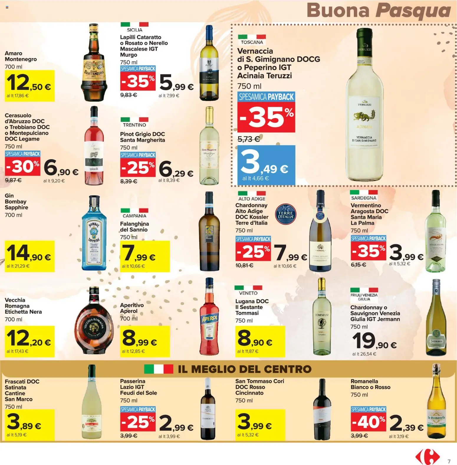 Volantino Carrefour del 24.03.2026 | Pagina: 7 | Prodotti: Aperol, Amaro, Aperitivo
