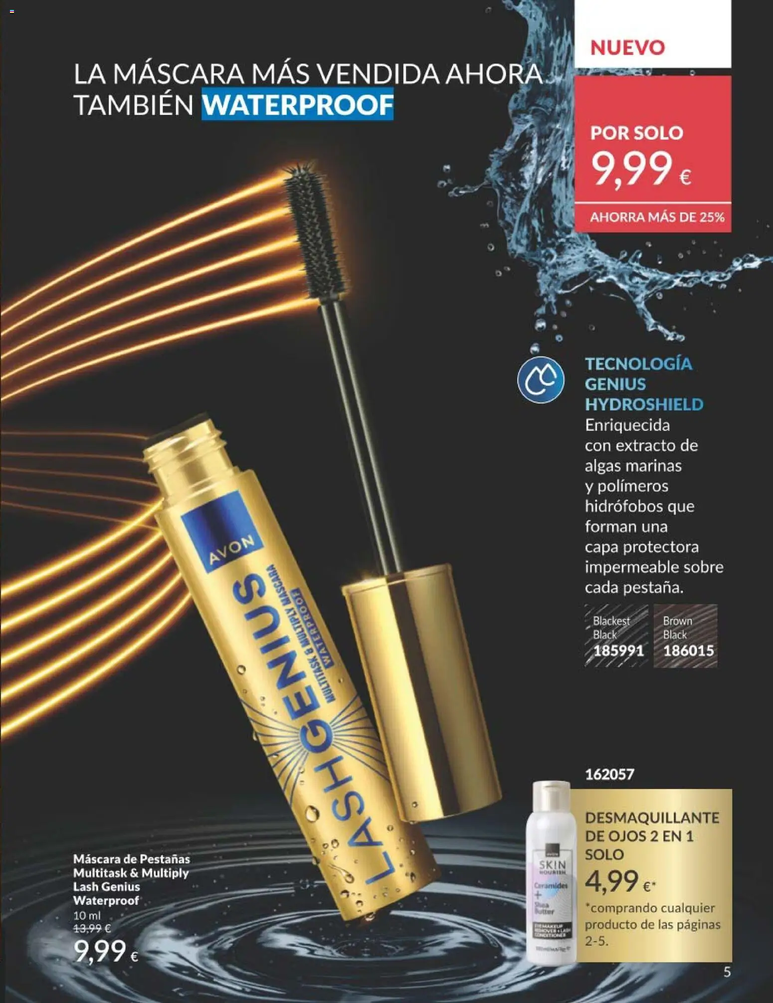 Catálogo AVON campaña 4 │ válido desde el 01.04.2026 | Página: 5 | Productos: Máscara, Desmaquillante de ojos, Máscara de pestañas