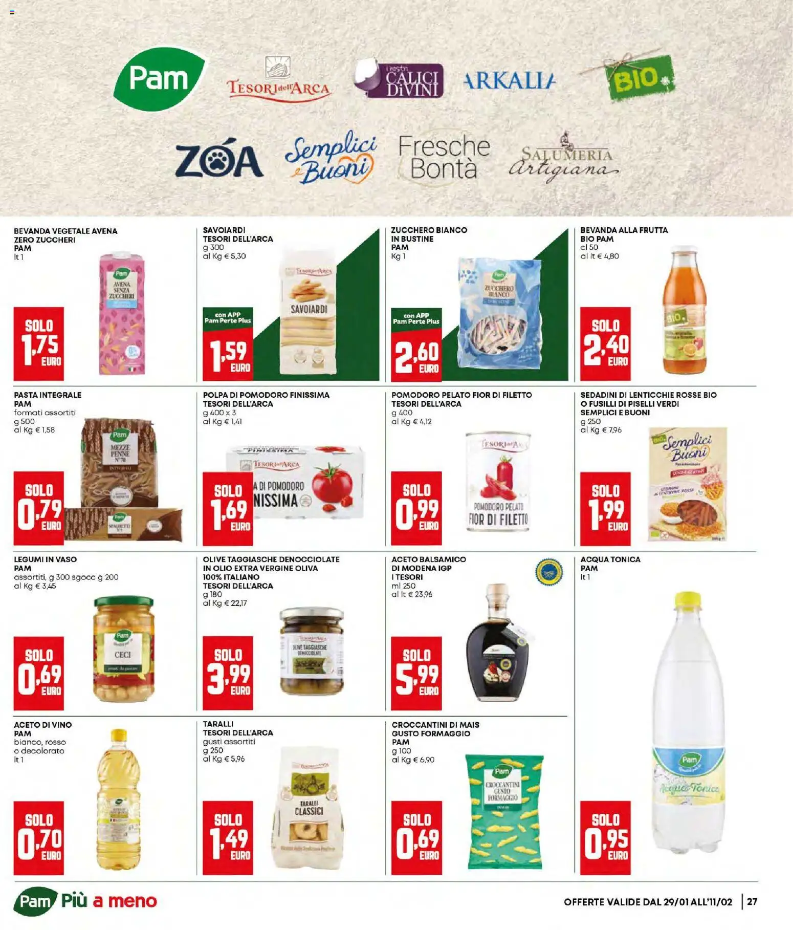 Volantino Panorama del 29.01.2026 | Pagina: 27 | Prodotti: Acqua, Vino, Piselli, Olio extra vergine