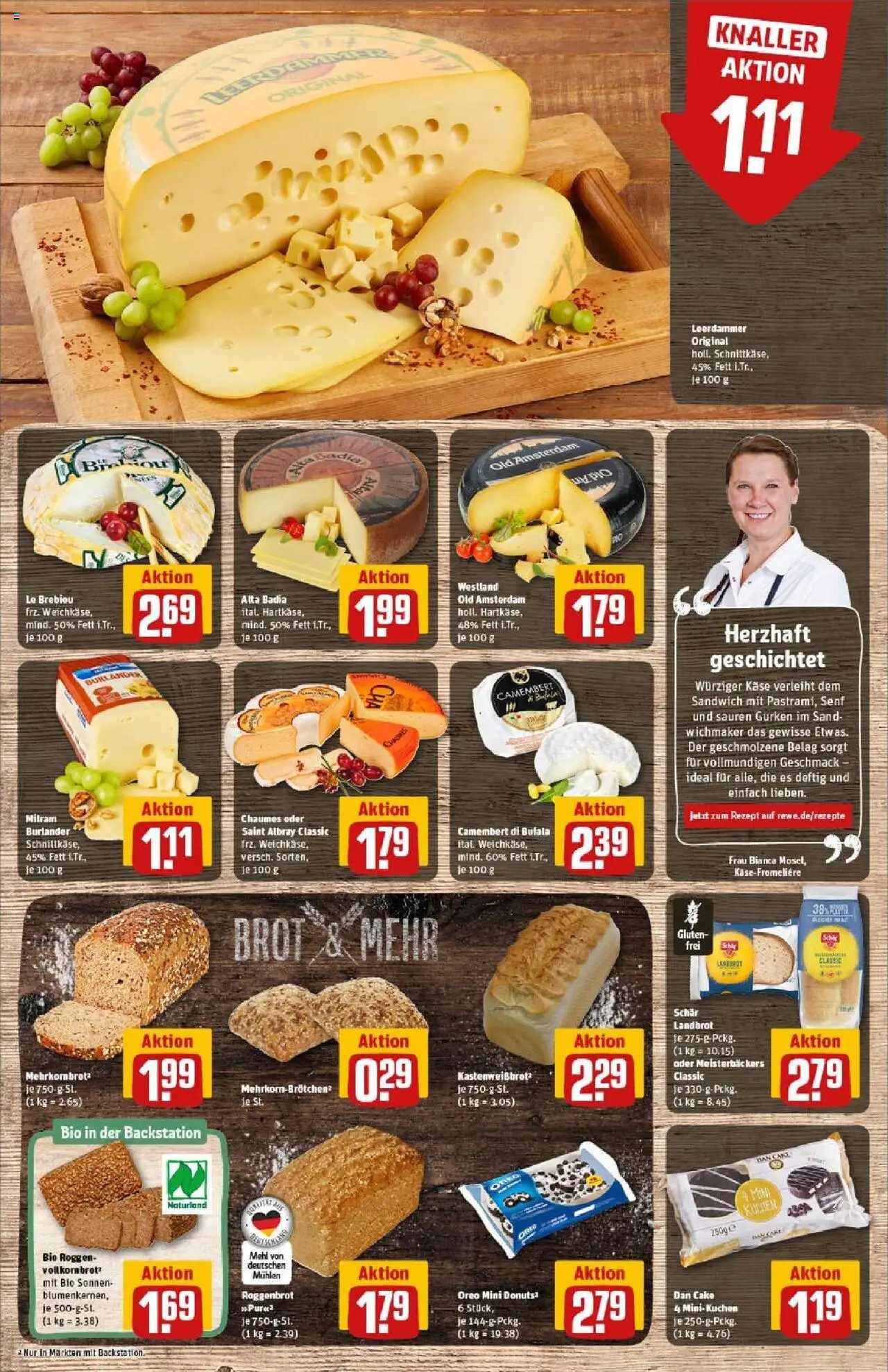 Rewe prospekt Stockstadt	 – gültig ab 01.09.2025 | Seite: 13 | Produkte: Käse, Milram, Kuchen, Gurken