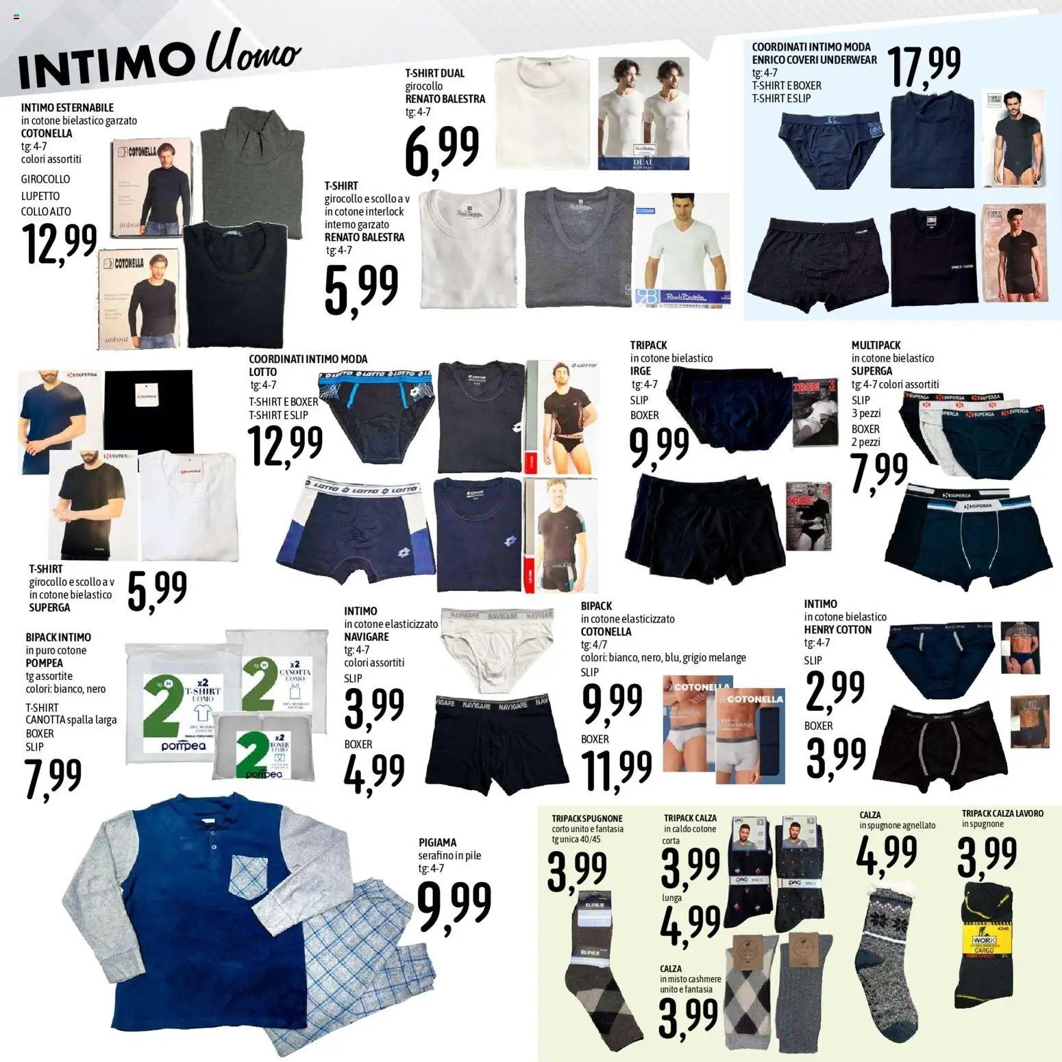 Volantino Emisfero del 28.12.2025 | Pagina: 24 | Prodotti: Canotta, Intimo, Pigiama, Boxer