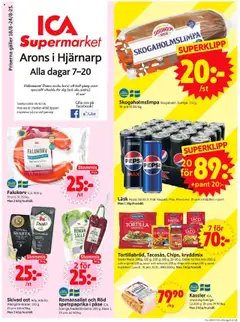 ICA Supermarket - Hjärnarp - Förhandsvisning av reklamblad från butik ICA Supermarket aktuell från 18.08.2025