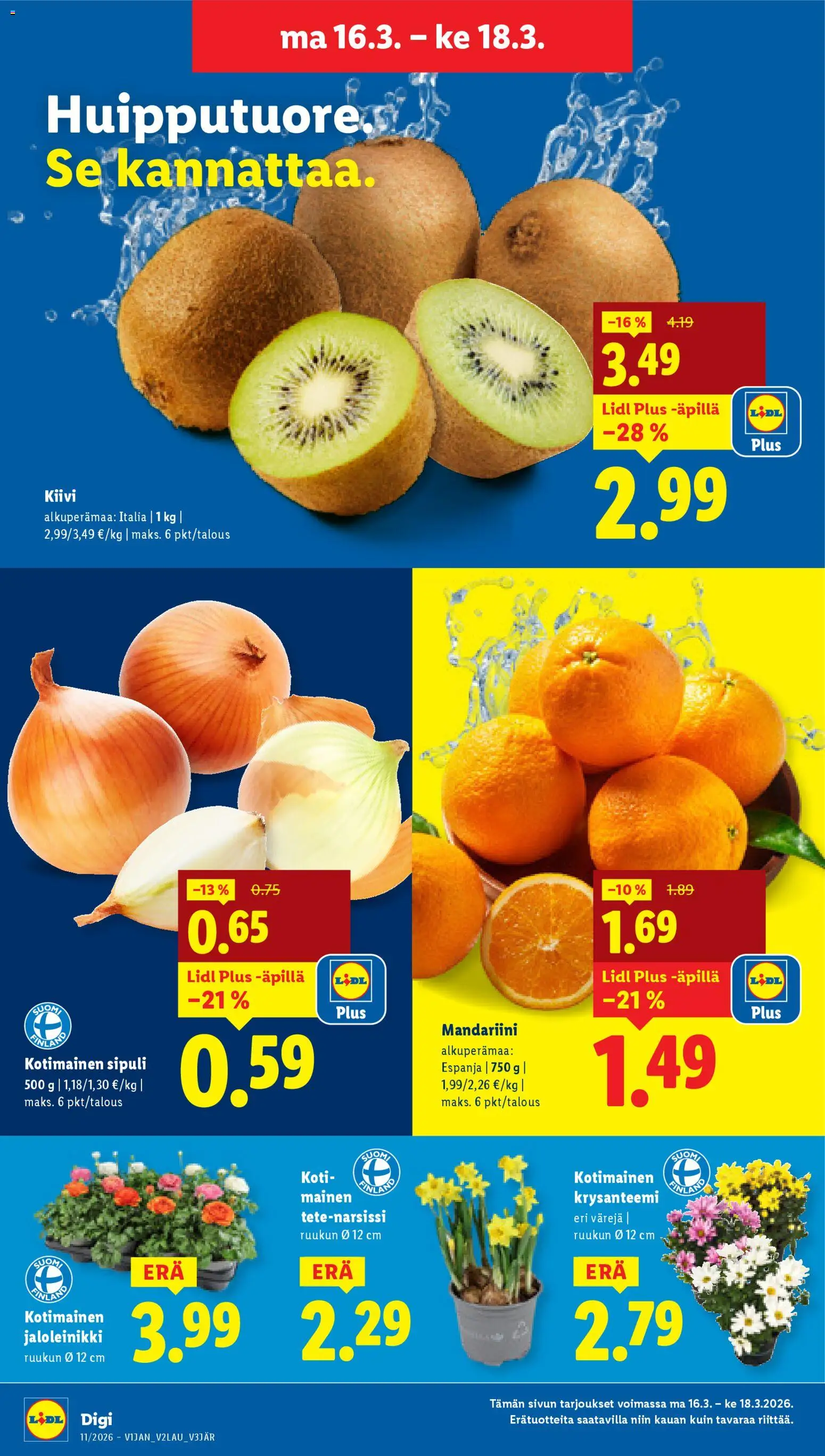 Lidl tarjoukset – voimassa 12.03.2026 alkaen | Sivu: 21 | Tuotteet: Kiivi