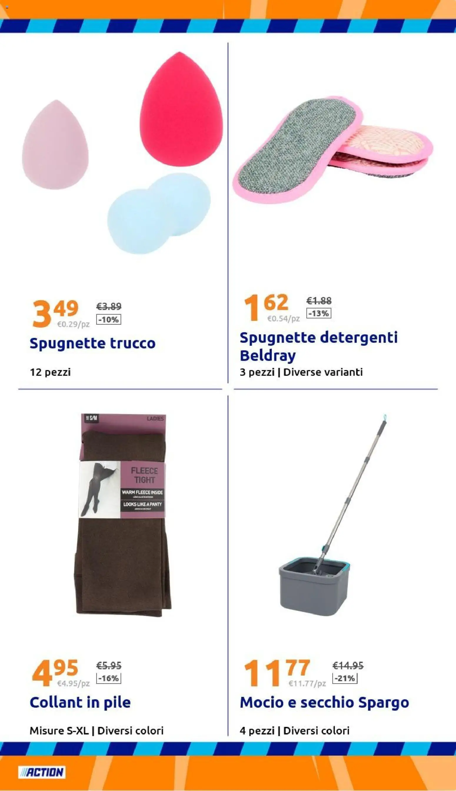 Volantino Action del 14.01.2026 | Pagina: 27 | Prodotti: Pile, Mocio, Secchio, Trucco