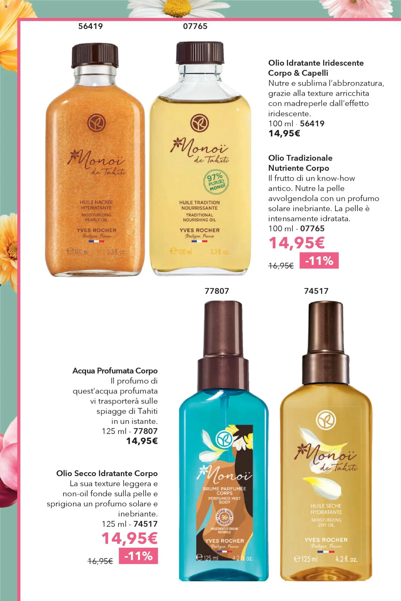 Volantino Yves Rocher del 23.04.2026 | Pagina: 44 | Prodotti: Acqua, Olio, Profumo