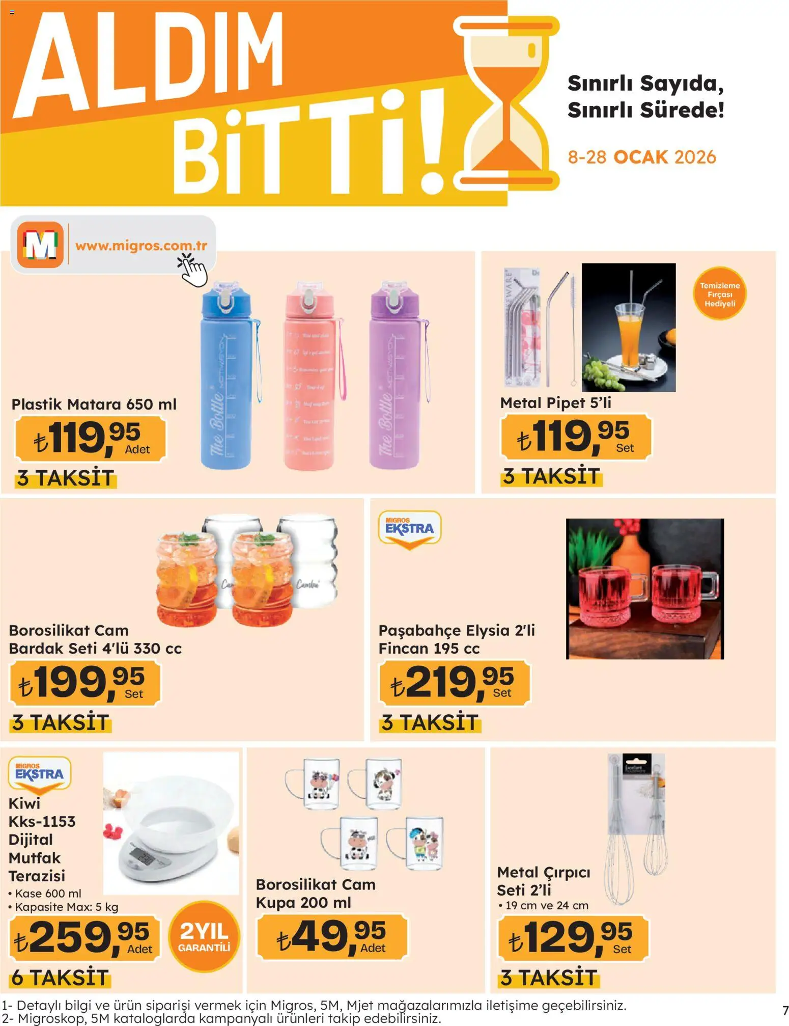 Migros Katalog - Migros Jet Dijital - 08.01.2026 tarihinden itibaren geçerlidir | Sayfa: 7 | Ürünler: Kaşe, Zselatin, Mutfak terazisi, Ocak