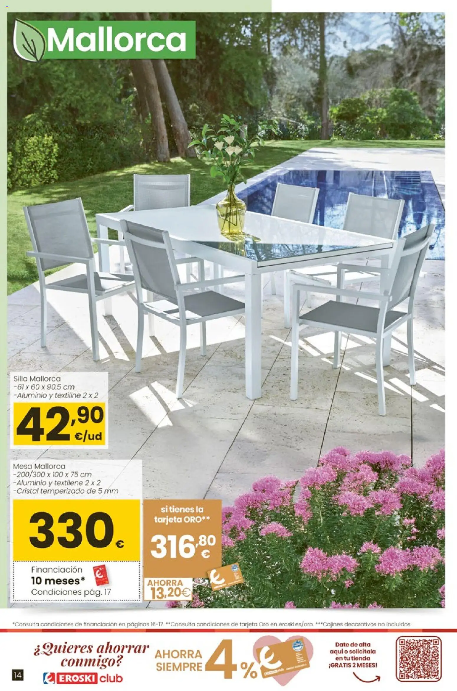 Eroski - Qué oasis │ válido desde el 26.03.2026 | Página: 14 | Productos: Mesa, Silla