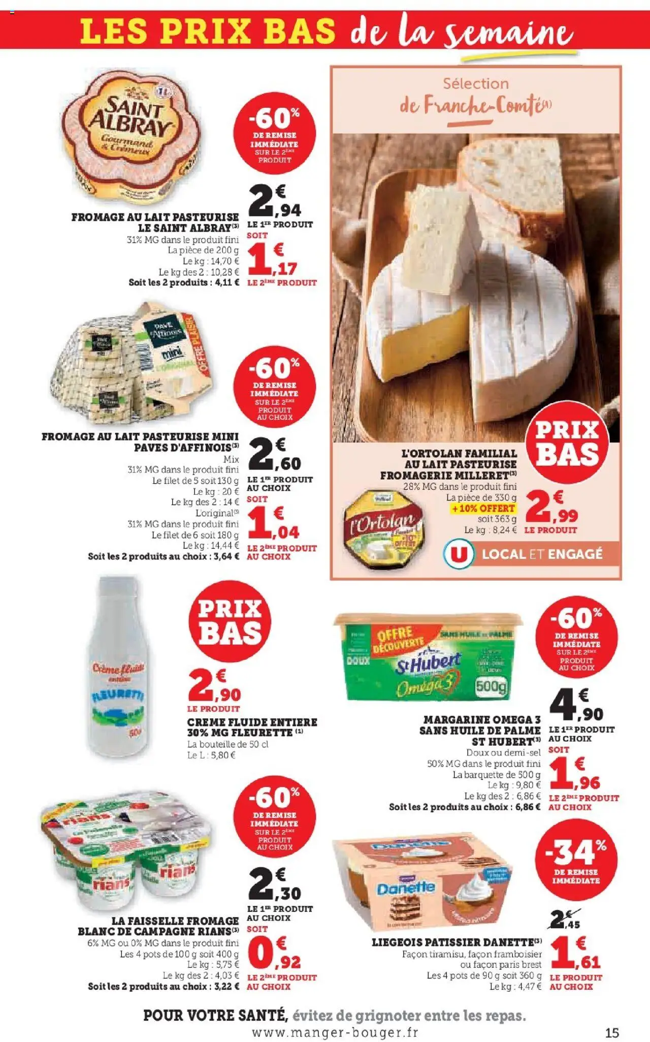  | Page: 15 | Produits: Lait, Fromage, Huile, Crème