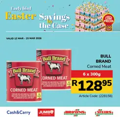 Jumbo specials catalogue – valid from 12.03.2026 | Page: 4 | Products: Corned meat, Case, Detergente líquido, Pork