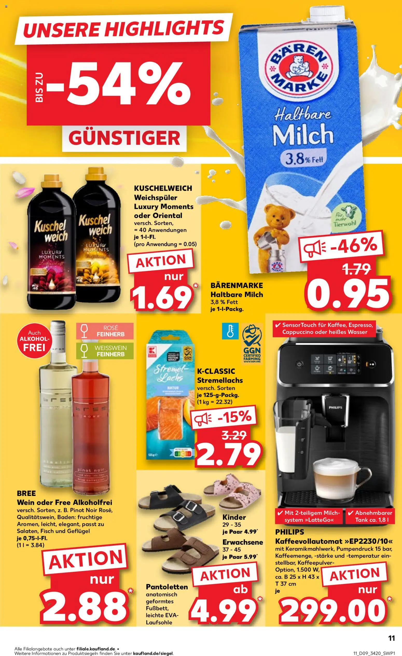 Kaufland prospekt Berlin	 – gültig ab 26.02.2026 | Seite: 11 | Produkte: Philips, Weißwein, Weichspüler, Kaffeevollautomat