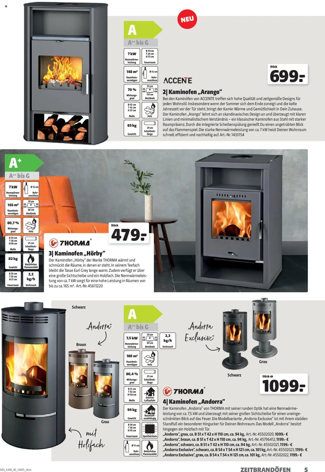 Hagebau Kaminöfen - gültig ab dem 07.07.2025 | Seite: 5 | Produkte: Gewicht, Kamin, Tür, Kaminofen