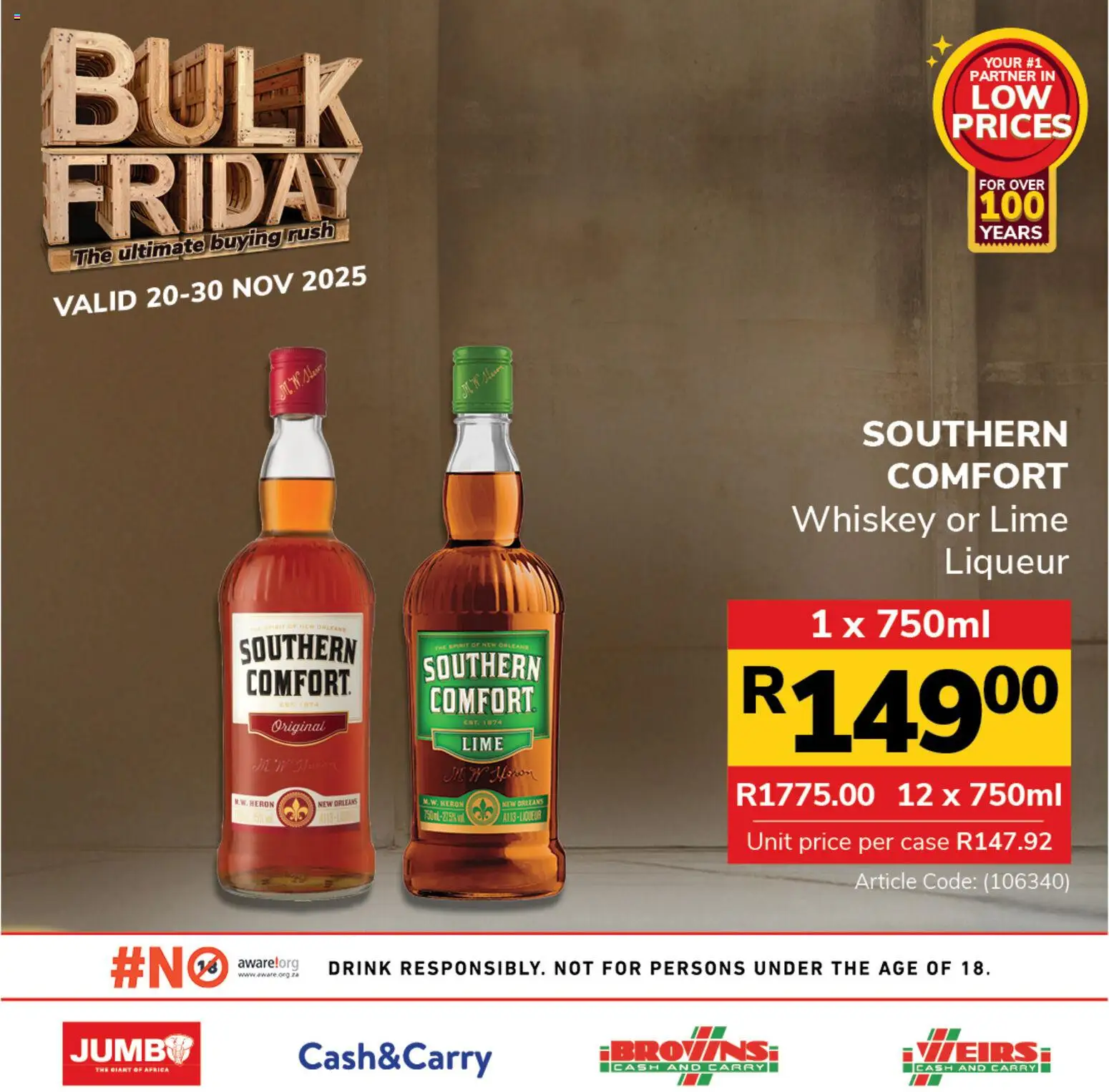New Jumbo catalogue – valid from 20.11.2025 | Page: 4 | Products: Case, Whiskey, Lime