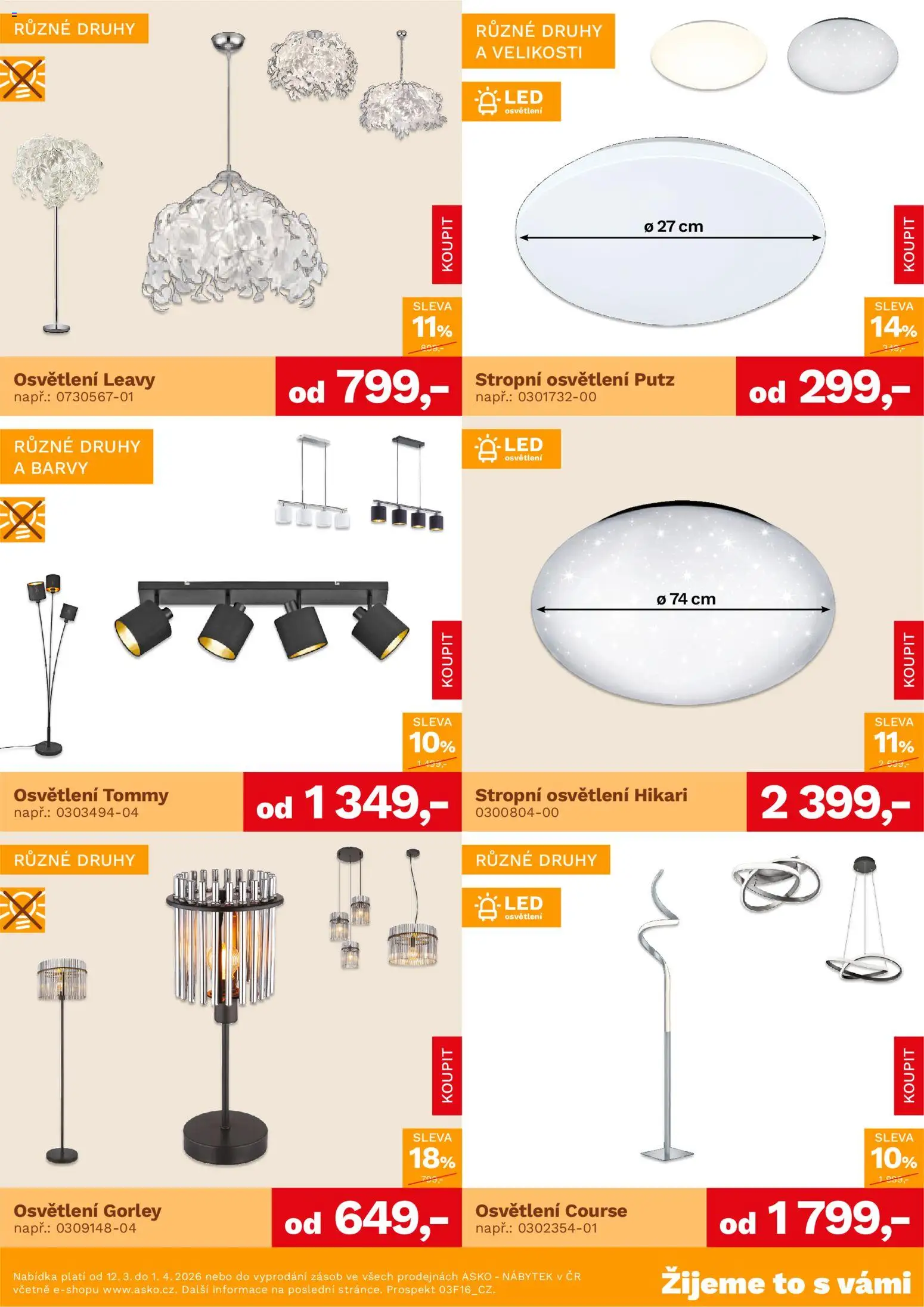 ASKO nábytek leták - Bytové doplňky od 12.03.2026 | Strana: 4 | Produkty: Nábytek, Barvy, LED