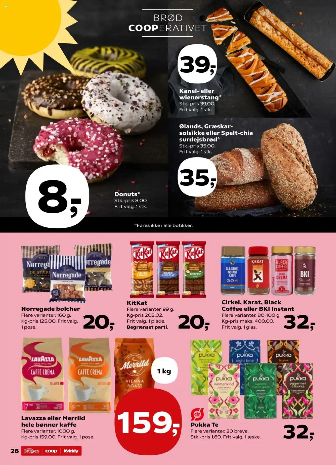 Kvickly Tilbudsavis gyldig fra 01.08.2025 | Side: 30 | Produkter: Brød, Kaffe, Græskar, Te