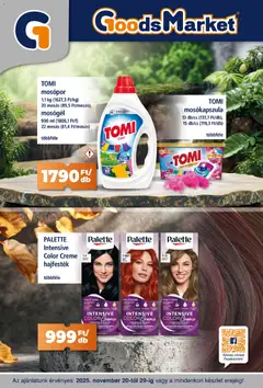 Goods Market Akciós újság - amely érvényes a következő dátumtól: 20.11.2025