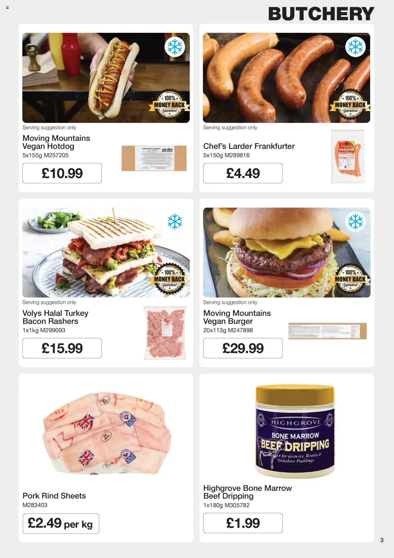 {H1} | Page: 3 | Products: Burger, Pork, Beef, Füstölt oldalas