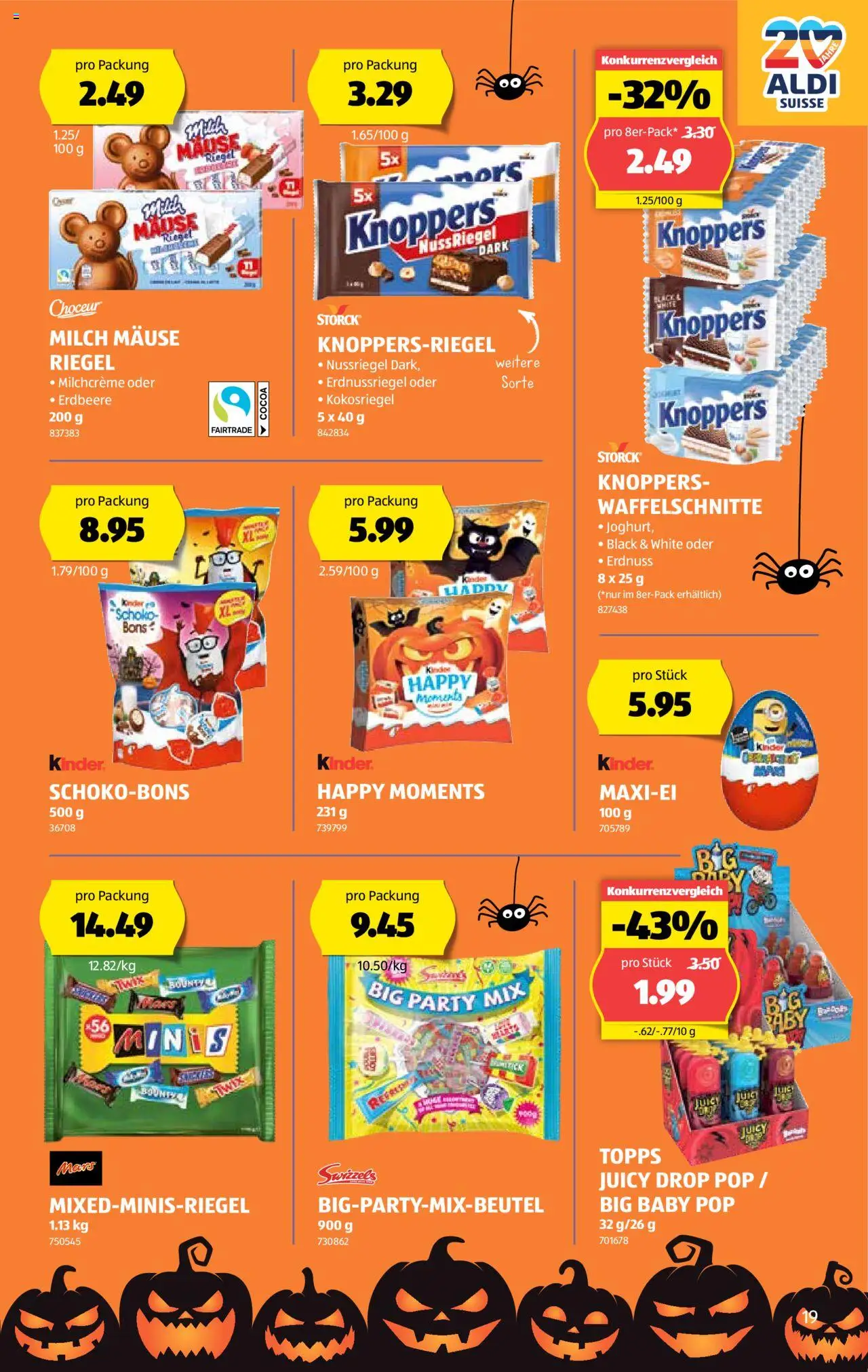 Aldi Aktionen – gültig ab 09.10.2025 | Seite: 20 | Produkte: Mars, Twix, Milch