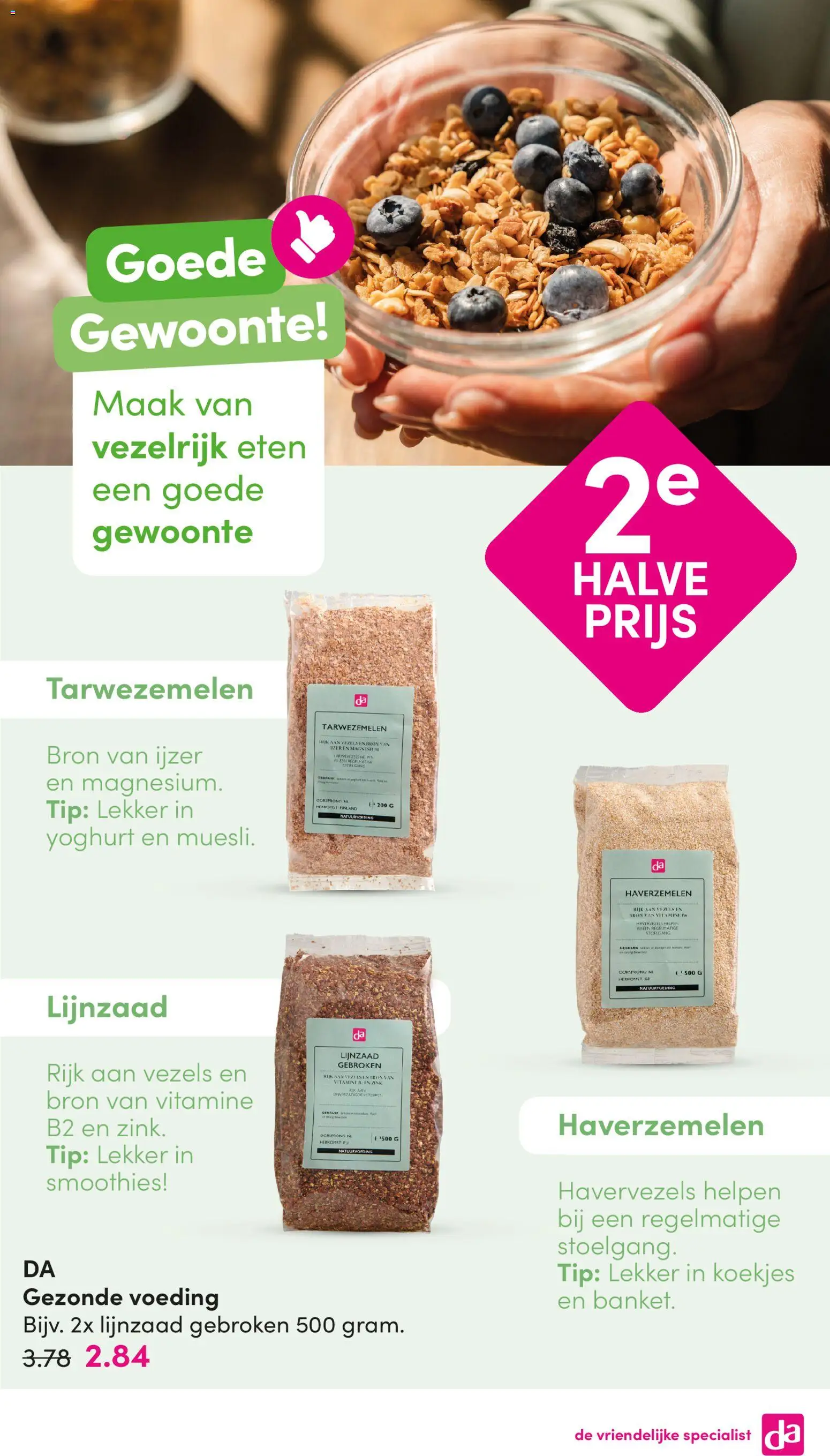 {H1} | Pagina: 19 | Producten: Yoghurt, Koekjes, Pin