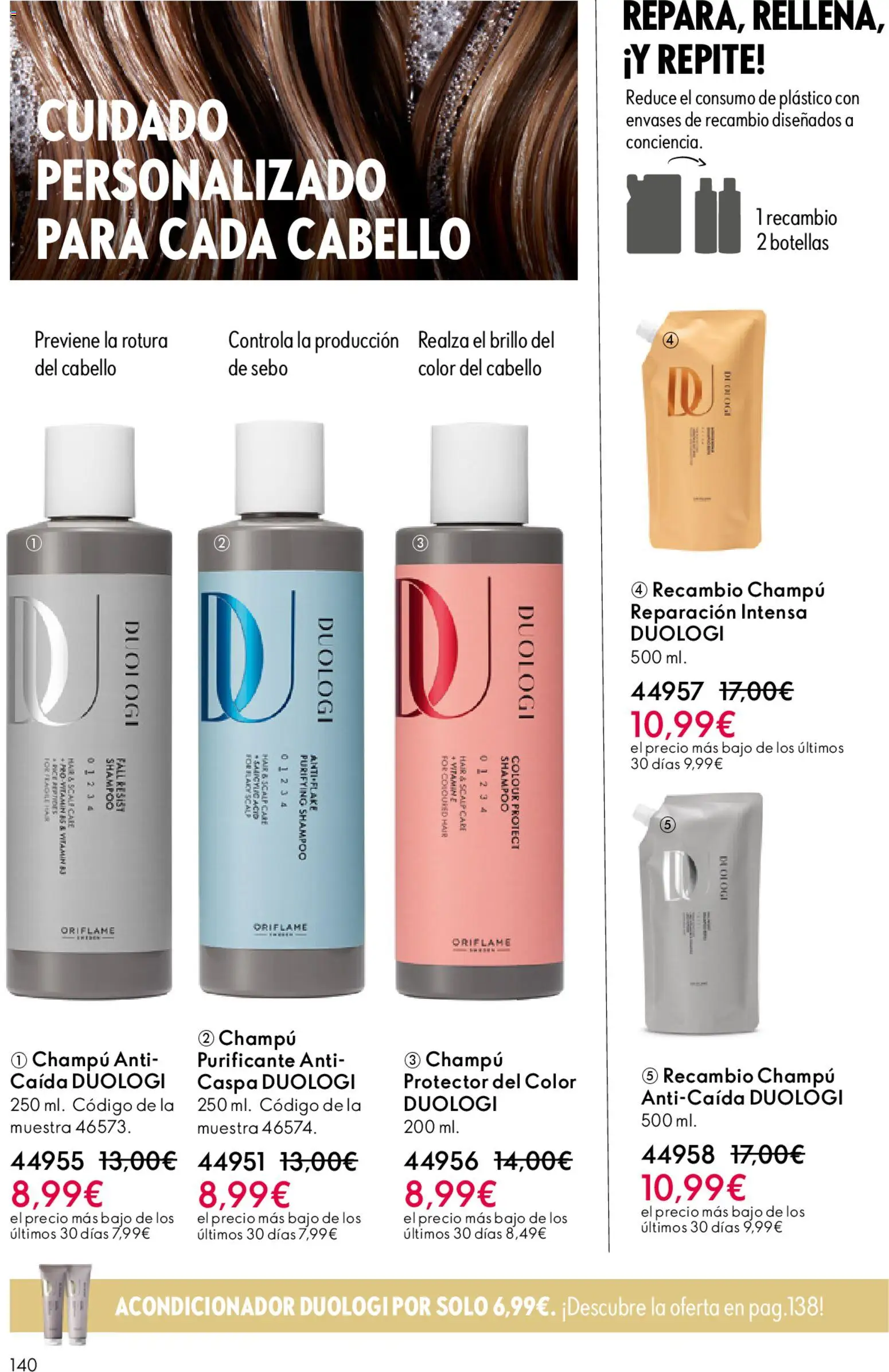 Oriflame - Catálogo Campaña 16 │ válido desde el 19.11.2025 | Página: 140 | Productos: Champú, Acondicionador