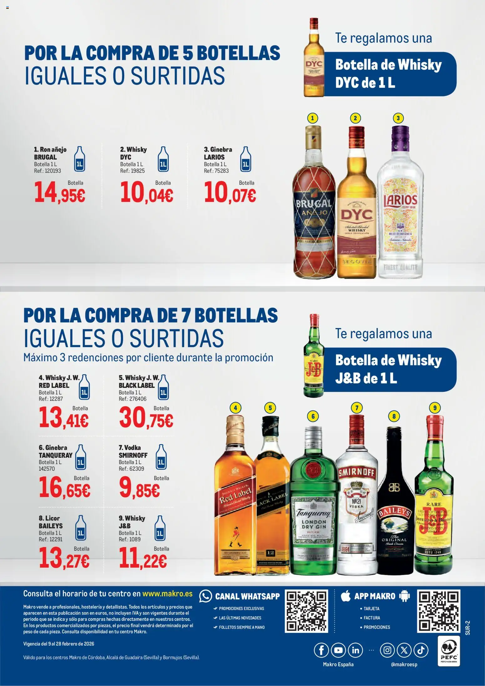 Makro - Carnaval Sur 2 │ válido desde el 09.02.2026 | Página: 6 | Productos: Licor, Ron, Té, Peso