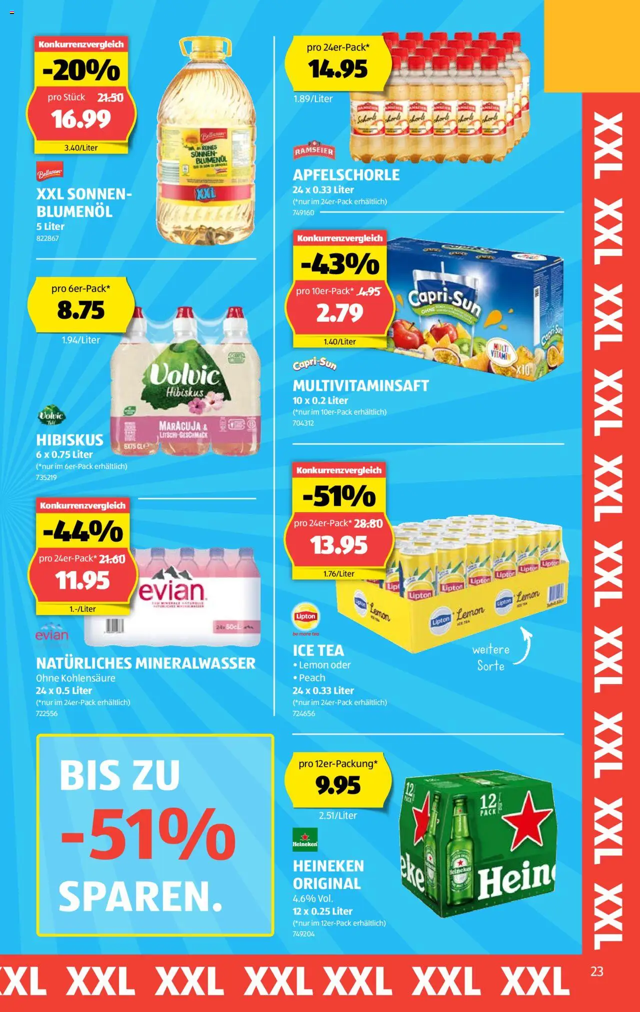 Aldi Aktionen ab 05.06.2025 | Seite: 23 | Produkte: Mineralwasser, Apple