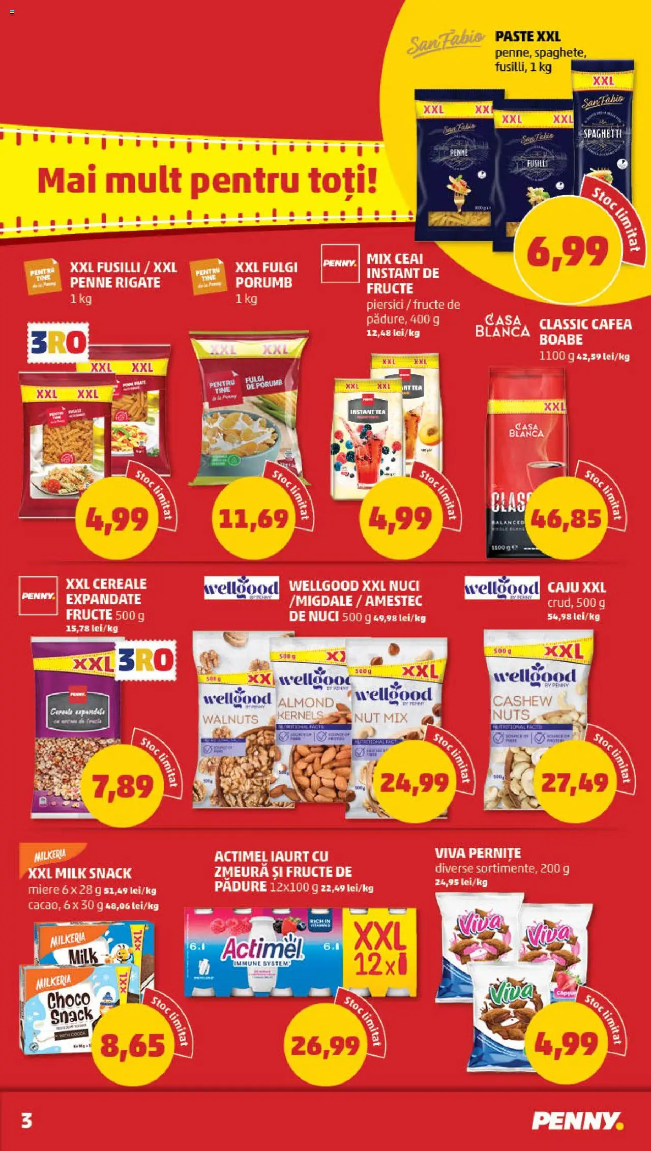 Catalog PENNY – valabil de la 13.08.2025 | Pagină: 3 | Produse: Zmeură, Iaurt, Ceai, Fulgi