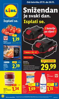 Black Friday Lidl - Pregled kataloga iz trgovine Lidl, vrijedi od 27.11.2025