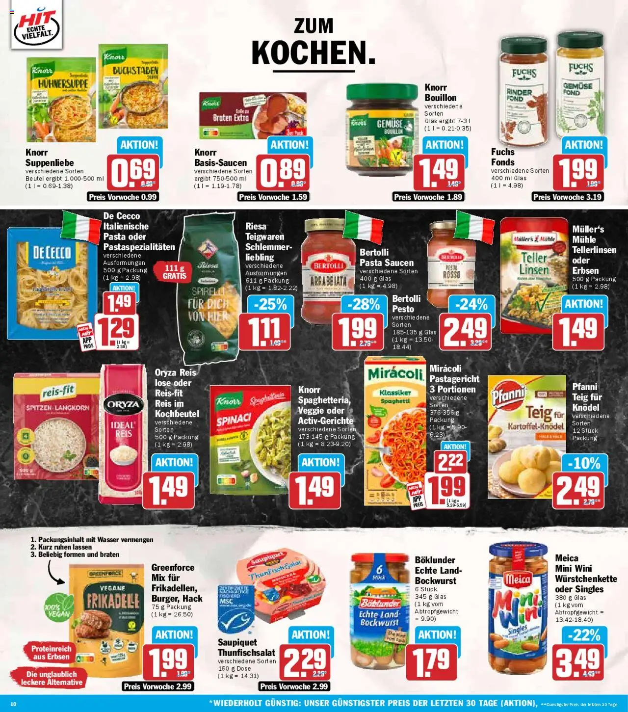 HIT Prospekt 	 – gültig ab 22.09.2025 | Seite: 10 | Produkte: Mühle, Thunfisch, Meica, Pasta