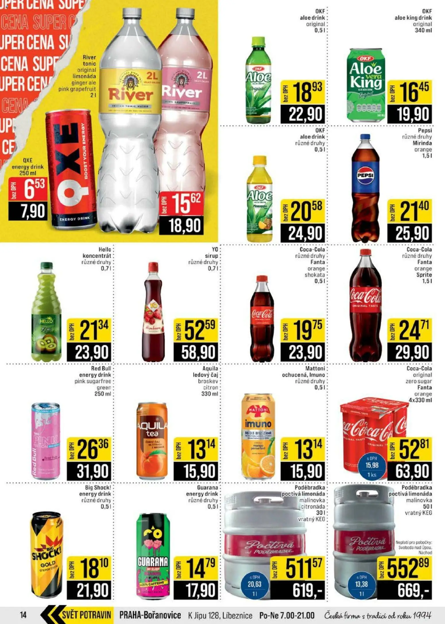 Jip leták - Cash & Carry od 18.02.2026 | Strana: 14 | Produkty: Mattoni, Pepsi, River tonic, Red Bull