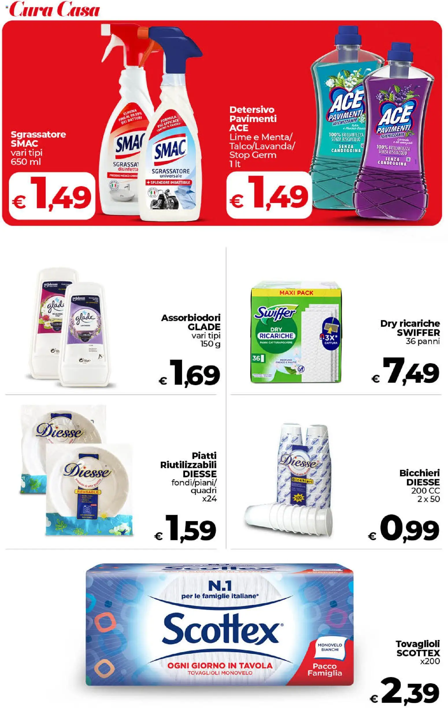 Volantino COOP del 17.04.2026 | Pagina: 42 | Prodotti: Candeggina, Sgrassatore, Lime