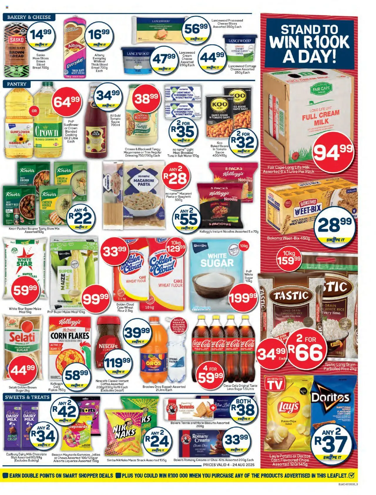 Pick n Pay Western Cape - Specials │ valid from 04.08.2025 | Page: 3 | Products: Corn, Bread, Cottage cheese, Mayonnaise