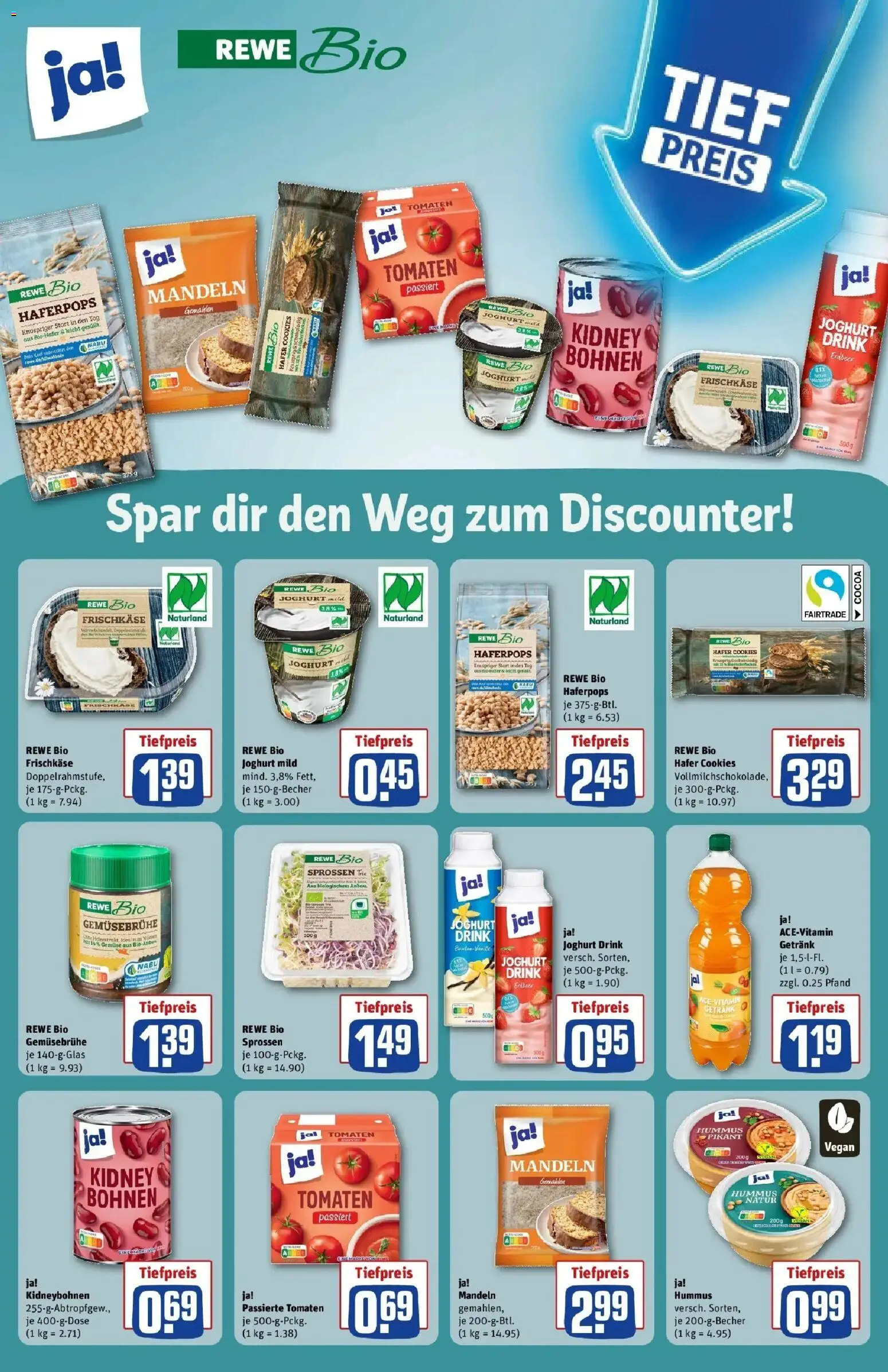 Rewe prospekt Höchberg	 – gültig ab 16.02.2026 | Seite: 25 | Produkte: Joghurt, Tomaten, Mandeln, Frischkase