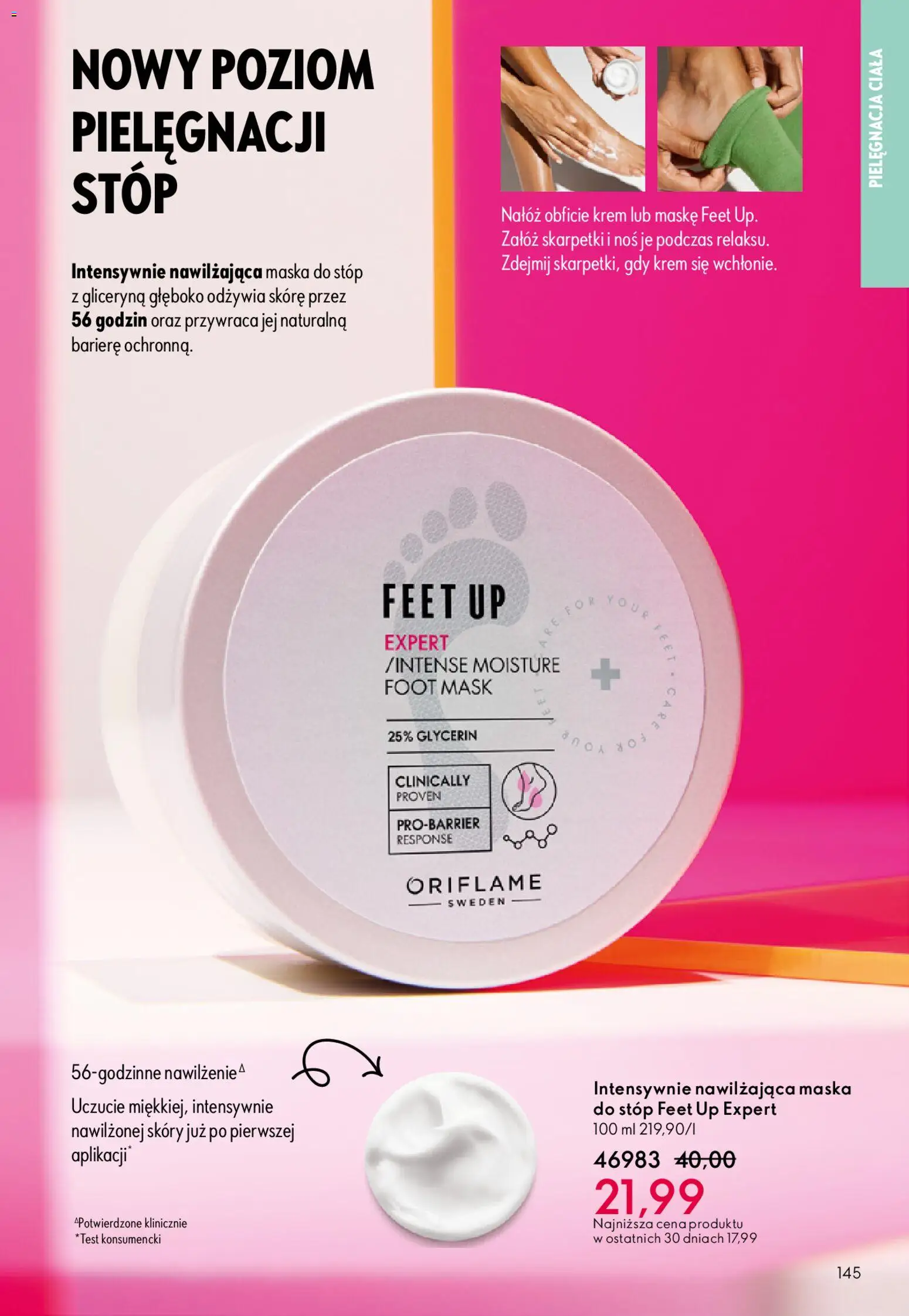 Oriflame Katalog 1 2026 od 24.12.2025 | Strona: 145 | Produkty: Skarpetki, Maska, Krem