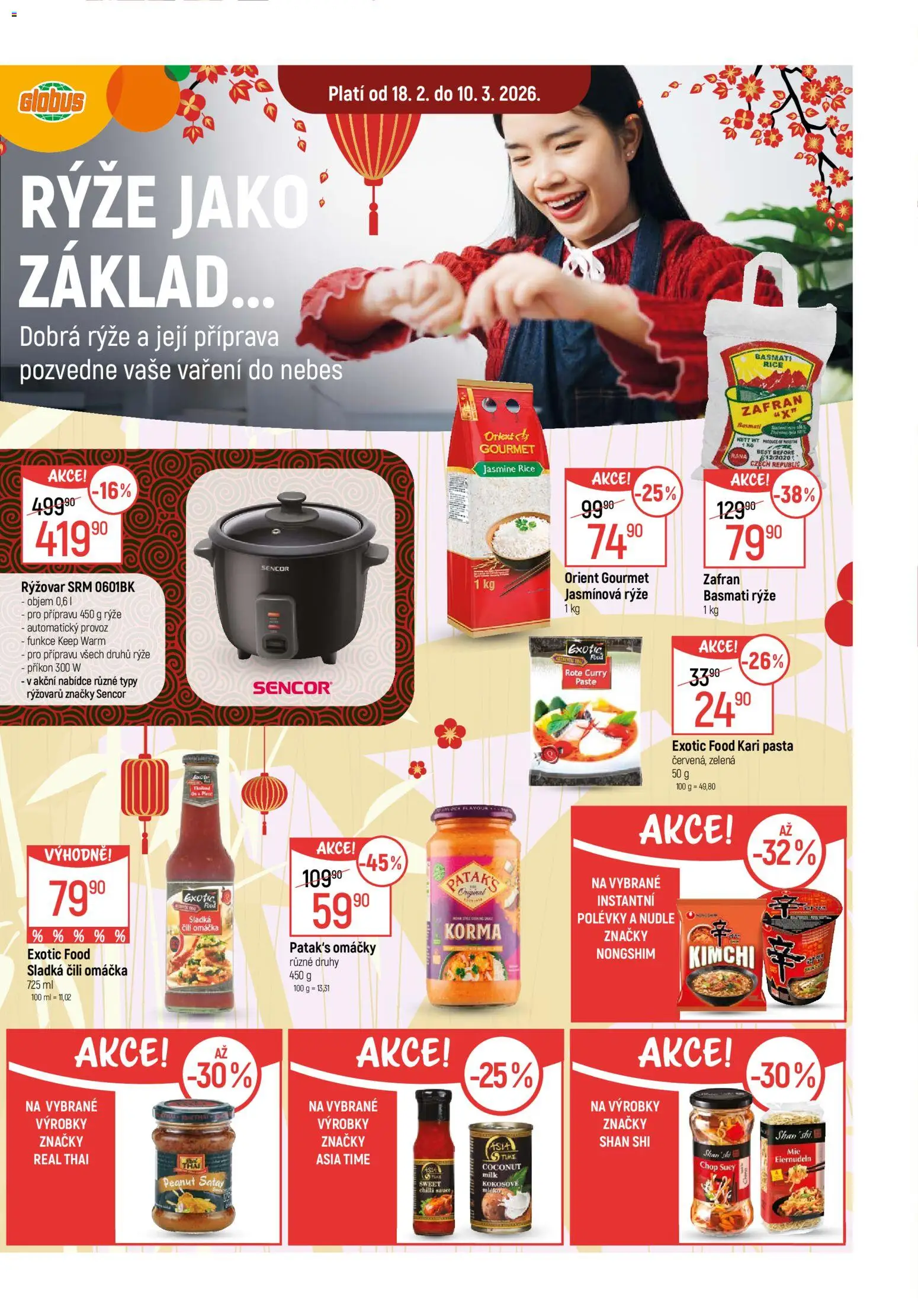 Globus leták - Karlovy Vary od 18.02.2026 | Strana: 13 | Produkty: Kimchi, Kari pasta, Basmati, Rýže basmati
