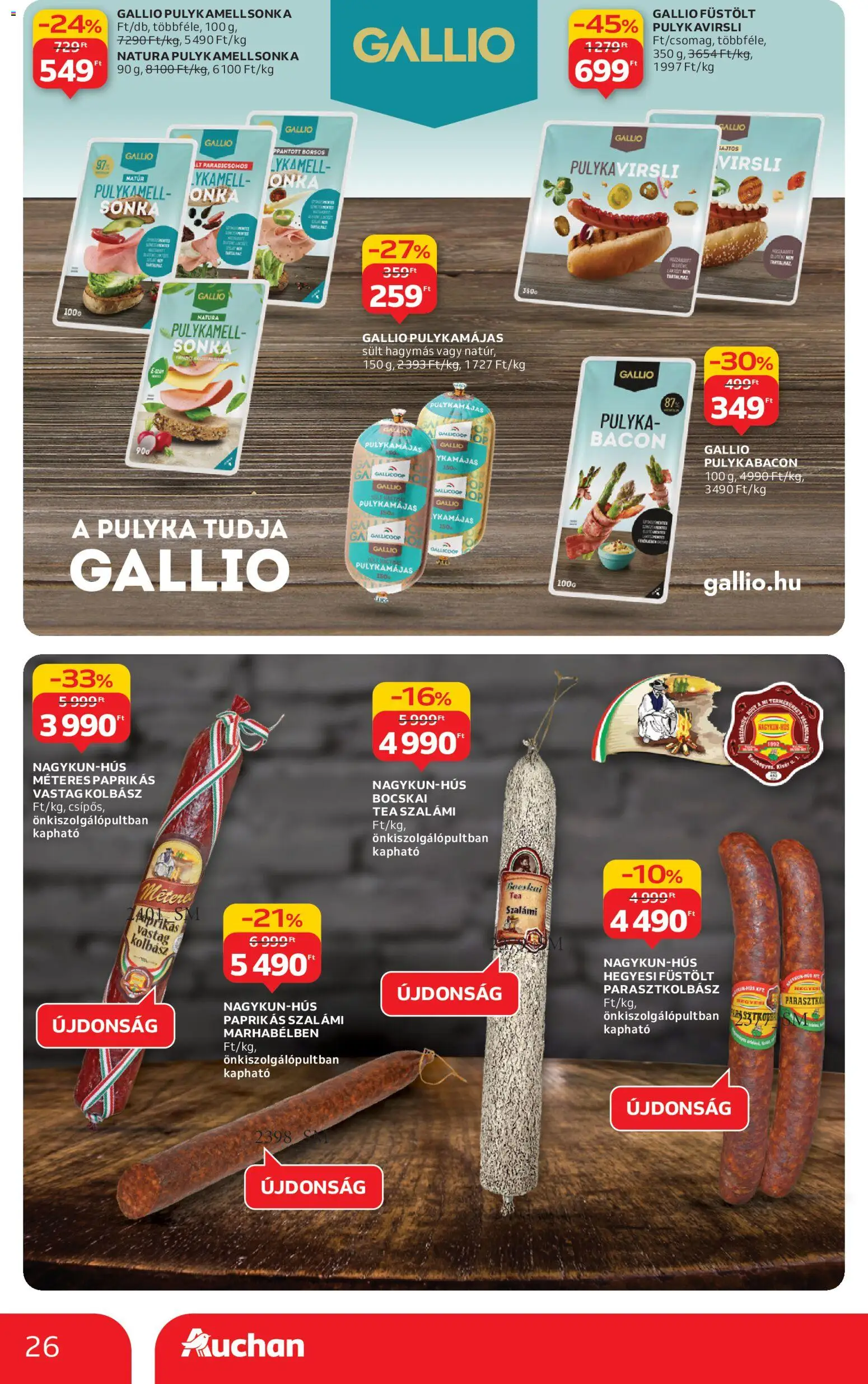 Auchan akciós ujság - amely érvényes a következő dátumtól: 04.12.2025 | Oldal: 26