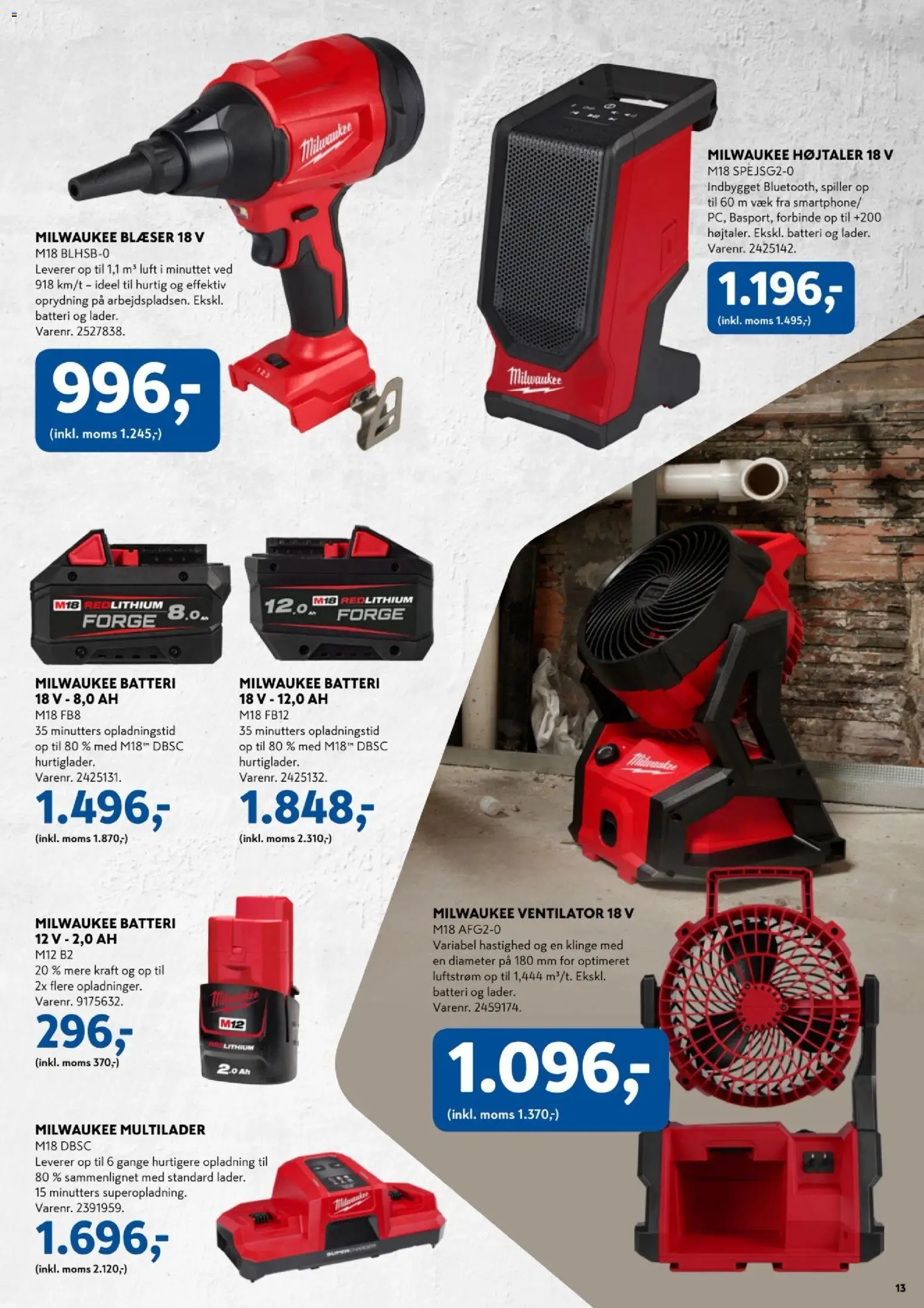 Davidsen tilbudsavis – gyldig fra 30.03.2026 | Side: 13 | Produkter: Ventilator, Batteri